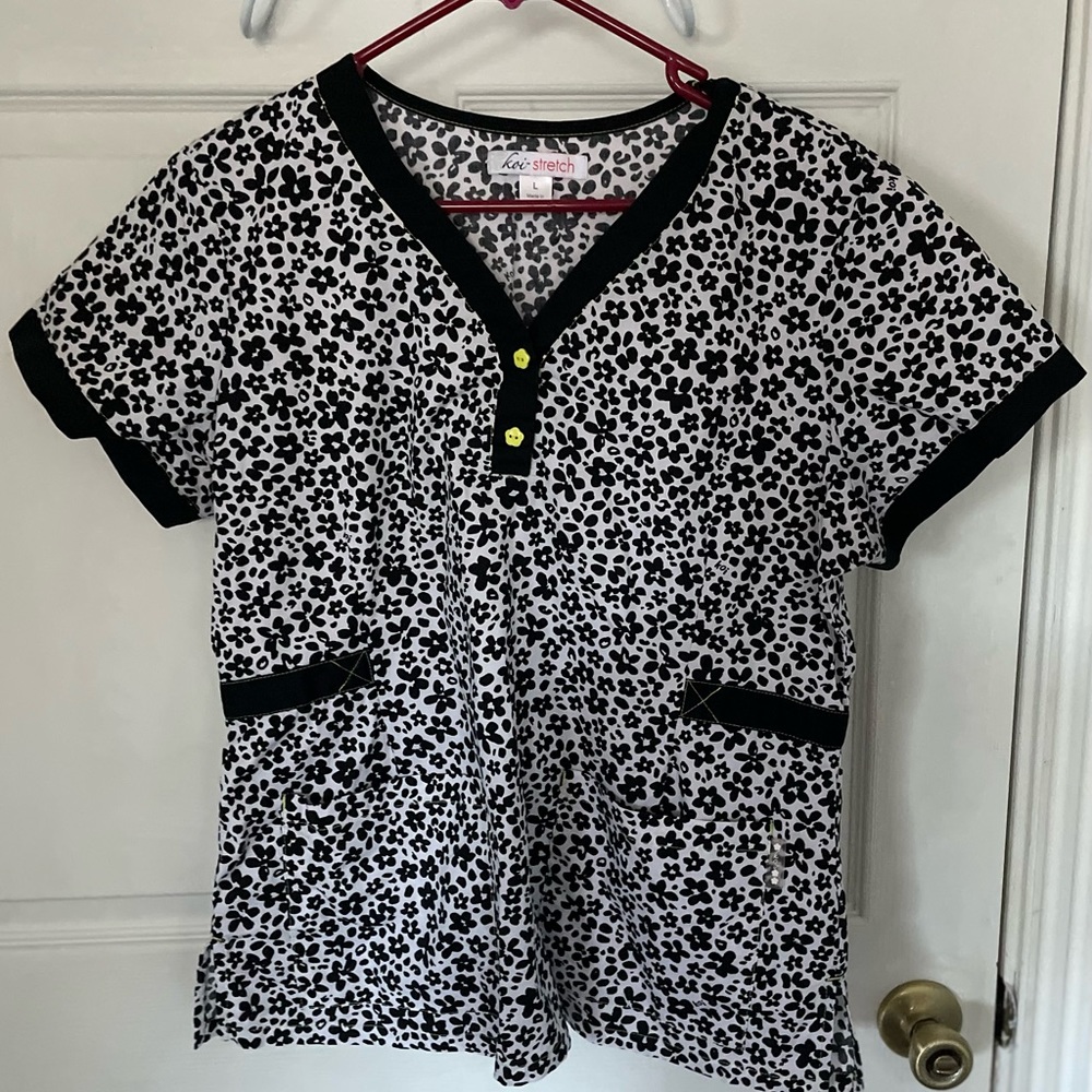 Koi Scrub top